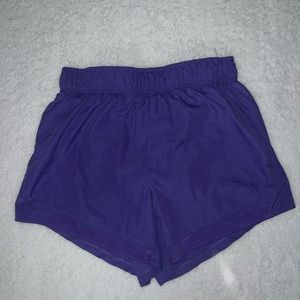 athletic works purple shorts